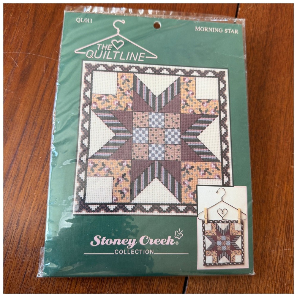 Vintage 1991 Stoney Creek Morning Star Cross Stitch Kit The Quiltline QL011 DMC
